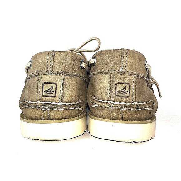 Sperry Top-Sider Mens Tan Leather Boat Shoes sz 7.5 M US EUC - Picture 7 of 12